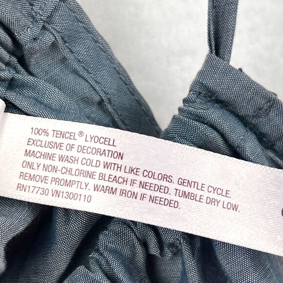 Gilligan & OMalley Womens Gray Halter Neck Top Size S Tassel Sleeveless Comfy - Picture 8 of 10